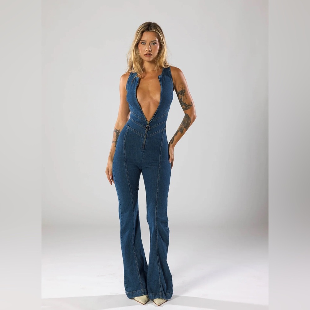 REVICE: Hollywood Hearthrob Denim Jumpsuit (NWTs)